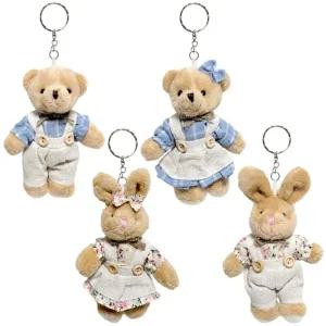 커플 토끼 곰돌이 키체인 2개 묶음/드로잉/초등/중등/고등/대학생/교사/강사/디자인/커？V/생일/선물/인형