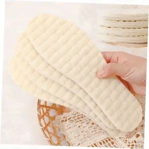 천연 양모 라텍스 깔창 발열 보온 방한 털 인솔 겨울용 신발 안창