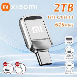 샤오미 메탈 펜드라이브 2 in 1 OTG 2TB USB 3.2 플래시 512GB 256GB 펜 메모리 스틱 타입 C 휴대폰 PC용