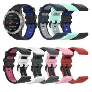 가민피닉스 Garmin Fenix 6X Pro용 퀵 핏 시계 밴드 스트랩 실리콘 이지핏 손목 6S 6Pro 5S 22 26mm