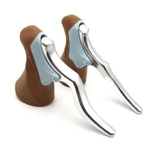 픽시브레이크 경량 자전거 도로 기어 미끄럼방지 사이클링 브레이크 레버 핸들 바 핸들바 세트