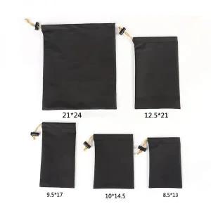 망사파우치 메쉬 2pc PU 가죽 소프트 헤드폰 Drawstring 가방 헤드셋 이어폰 데이터 케이블 방수 수납장 스