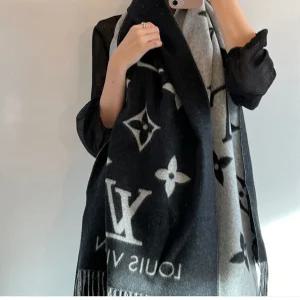 [국내매장 AS가능] 루이비통 심플리 LV 스카프 M77853 울 블랙