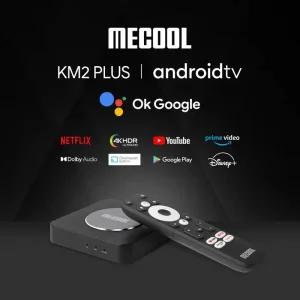 셋톱박스 Mecool KM2 Plus 스마트 TV 박스 Netflix 4K Amlogic S905X4 안드로이드 11 DDR4 2GB 16GB SPDIF