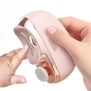 자동손톱깎이 전동 손톱 깍이 전기 네일 클리퍼 연삭 연마 조명 자동 트리머 충전식 커터 아기 성인용 매니