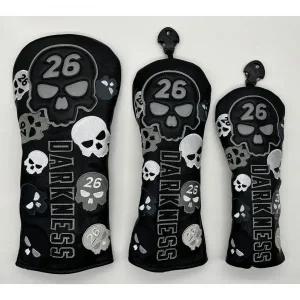 [관부가세포함] PXG 다크니스 드라이버 페어웨이 우드 하이브리드 헤드커버 세트(블랙)