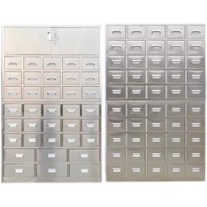 스테인리스 스틸 한약장 약장 진료소 약국 서랍장 약초장