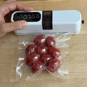 진공포장기 비닐 10매 세트 휴대용 과자봉지 밀폐 음식밀봉기 소형 가정용 자취용