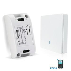 라디오 RF 433Mhz 라이트 스위치 모듈 램프 리모컨 86 벽 패널 푸시 버튼 송신기 AC 110V 220V 릴레이 인터