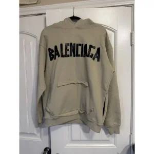 미국 발렌시아가 테이프 타입 디스트레스드 오버사이즈 후드티 397344088982