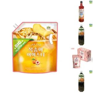 (1.5L) 복숭아 아이스티/음료/간식/소풍/학교/만들기/홈카페/모임용/행사/대용량/액상/학교/학원/파티