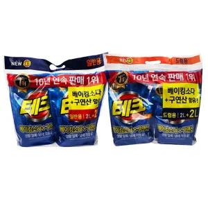 세제 세탁기 베이킹소다+구연산함유 인기 구연산세제 리필용 빨래 테크 세탁 액체세제 2L+2L 신상 베이킹소