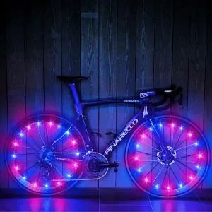 [골드스마일]바퀴등 자전거 와이어 이트 LED 화려한 컬러