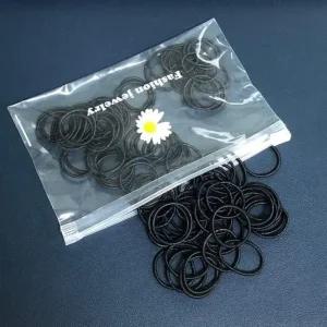 [룽스]고무 검정머리끈