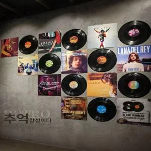 LP판 벽면장식 엘피판 벽장식 수납장 진열대