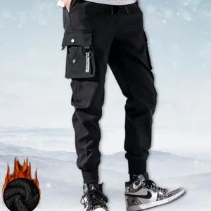남자 기모 조거 팬츠 카고 겨울 조거 팬츠 밴딩 겨울용