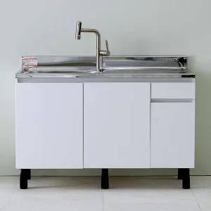 하우싱크 스텐 싱크대 1200 개수대 싱글볼(좌볼)