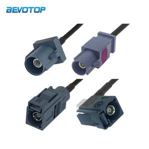 회색 Fakra G 남성/G 여성 RG174 케이블 RAL 7031 RF 동축 연장 코드 자동차 원격 제어 열쇠가없는 항목 용