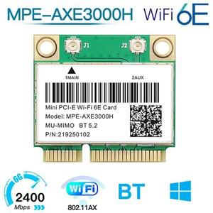 SB-Wifi 6E 무선 카드 MPE-AXE3000H 미니 소형 호환 PCI-E Wifi Wi-Fi 어댑터