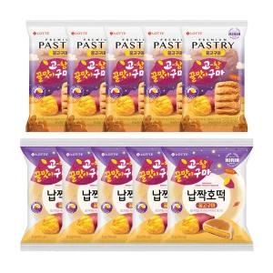 프리미엄패스츄리 꿀고구마 90g x5+납짝호떡 꿀고구마 92g x5