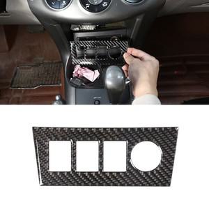 도요타 호환 호환 RAV4 4 2006 카본 파이버 차량 시거잭 패널 스위치 버튼 커버 내부