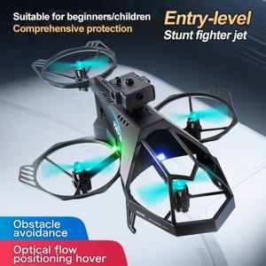 V35 2.4G 무선 조종 헬리콥터 360 ° 스턴트 롤링 고도 유지 드론 장애물 회피 쿼드콥터 항공기