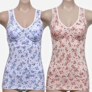 (린다) 인견쿨 시원한 플라워패턴 여성 브라런닝 GWM