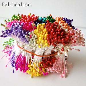 여러 가지 빛깔의 3mm 500pcs 공예 홈 웨딩 장식 케이크 및 DIY 암술 수술에 대 한 인공 설탕 꽃