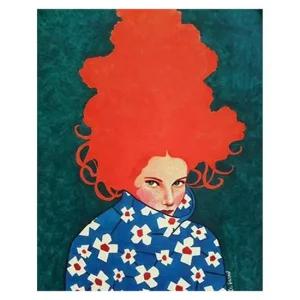 OH-M 명화 유화그리기 A-303 빨간머리 여인 40x50 가구 인테리어 인테리어소품 액자 퍼즐 그림 사진액자