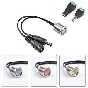 터치 디밍 스위치 3 색 매립형 센서 버튼 제어 12V 24V LED 스트립 캐비닛 실내 사용 무단  조광기