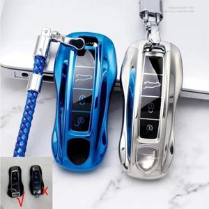 포르쉐 호환 958 Macan 911 Panamera 996 991 Boxster 987 997 2019 2020 키 쉘 액세서리 용 TPU 자동차 케