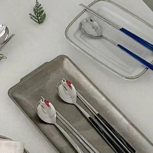 [골드스마일]컬러 수저 숟가락 젓가락 감성 주방용품