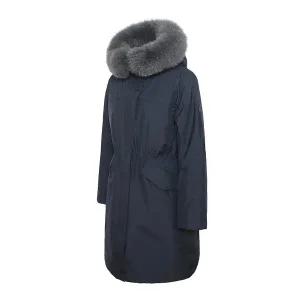 [네파] 여성 아르테 윈드스토퍼 사파리 다운자켓 다크네이비 7L82077 7L82077-M04