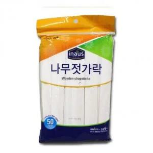 [골드스마일]일회용 나무 젓가락 위생 스틱 식사용 컵홀더 포함