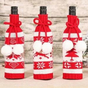 와인병 포장 주머니 크리스마스 파티 장식용 성탄절 병커버 술병