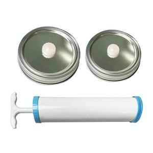 메이슨 항아리 커버 진공 보존 뚜껑 세트 캔 공기 추출 캡