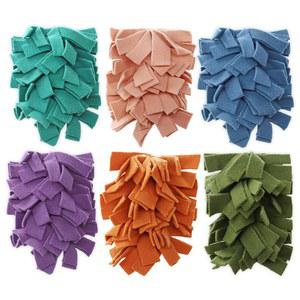 6겹 플리스 더스터 리필: 스위퍼 손 더스터, 무폐기물, 재사용 및 세척 가능한 교체 더스터, 천장 선풍기 하드우드 청소용 (6팩-다채색-B)