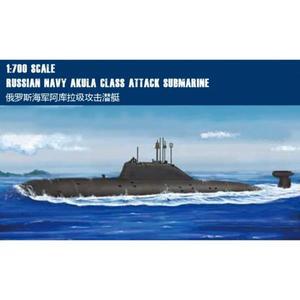 HobbyBoss 87005 러시아 해군 Akula 클래스 공격 잠수함 맞춤형 Collectible 어린이 장난감 생일 선물
