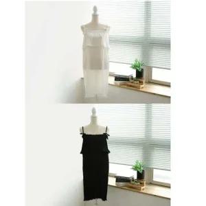 플리츠 샤워가운 실키한 원피스 밴드형 목욕가운 바스