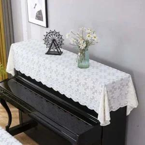레이스 피아노 덮개 커버 오염방지 90 x 200cm