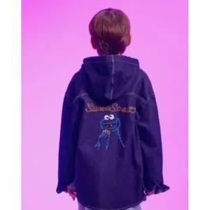 세서미스트리트x커버낫 키즈 웨스턴 쿠키몬스터 데님 셔츠 C507SH24I 1518829