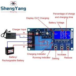 호환 XY-L30A 납산 솔라 전지 충전 컨트롤러 보호 보드 충전기 타임 스위치 DC 6-60V 30A 12V 24V 36V 48V