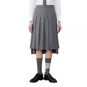 [톰브라운]26SS 트윌 빌로우 니 플리츠 스커트 149400229