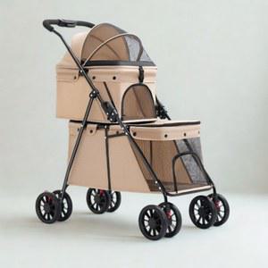 강아지유모차 2단 접이식 유모차 소형견 개모차 애견