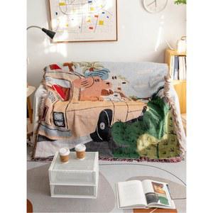 쇼파커버 블랭킷 극세사 보니타나인 댕댕이 실내용