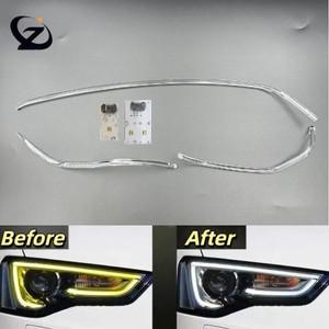 아우디 호환 A5 2012-2016 자동차 DRL 헤드 라이트 가이드 플레이트 주간 러닝 튜브 바의  기능