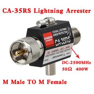 CA-35RS 동축 번개 서지 보호기 피뢰기 남성-여성 UHF 커넥터 0-2500MHz 400w 50ohms