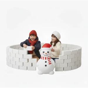 스노우 종이벽돌블럭 (50개) 소프트블럭 종이벽돌 종이블럭 종이접기 얼음집 이글루 만들기 어린이 KC인증