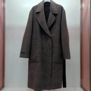 [라티움]Destijl HC06 H라인 리버시블 양면 체크 핸드메이드 테일러 울 코트 D2342ct01B (S43579585)