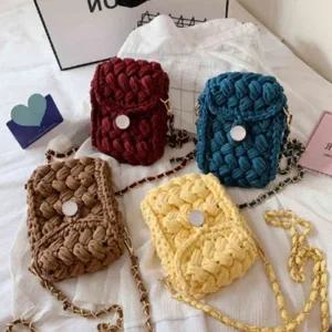 코바늘 핸드폰 가방 코바늘가방 코바늘뜨개질 가방뜨